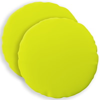 vidaXL Kuddöverdrag 2 st HEERLEN Klart grön. Ø 30 cm Polyester