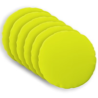vidaXL Kuddöverdrag 6 st HEERLEN Klart grön. Ø 30 cm Polyester