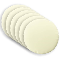vidaXL Kuddöverdrag 6 st HEERLEN Gräddvit Ø 30 cm Polyester