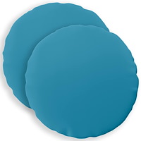 vidaXL Kuddöverdrag 2 st HEERLEN Ljusblå Ø 30 cm Polyester