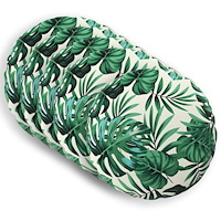 vidaXL Kuddöverdrag 6 st HEERLEN Bladmönster Ø 30 cm Polyester