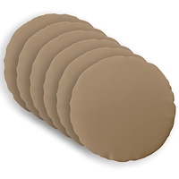 vidaXL Kuddöverdrag 6 st HEERLEN Taupe Ø 30 cm Polyester