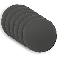 vidaXL Kuddöverdrag 6 st HEERLEN Antracit Ø 40 cm Polyester