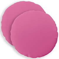 vidaXL Kuddöverdrag 2 st HEERLEN Rosa Ø 40 cm Polyester
