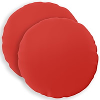 vidaXL Kuddöverdrag 2 st HEERLEN Röd Ø 40 cm Polyester