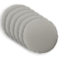 vidaXL Kuddöverdrag 6 st HEERLEN Grå Ø 50 cm Polyester
