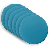 vidaXL Kuddöverdrag 6 st HEERLEN Ljusblå Ø 50 cm Polyester