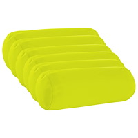 vidaXL Kuddöverdrag 6 st HEERLEN Klart grön. Ø 15 x 40 cm Polyester