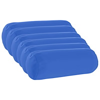 vidaXL Kuddöverdrag 6 st HEERLEN Kungsblå Ø 15 x 40 cm Polyester