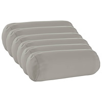 vidaXL Kuddöverdrag 6 st HEERLEN Grå Ø 15 x 40 cm Polyester