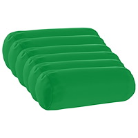 vidaXL Kuddöverdrag 6 st HEERLEN Grön Ø 15 x 40 cm Polyester