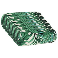 vidaXL Kuddöverdrag 6 st HEERLEN Bladmönster Ø 15 x 40 cm Polyester