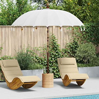 vidaXL Balinesiskt paraply med bas 250 220 x 220 x 250 cm