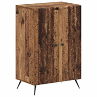 vidaXL Skoskåp BREDA 59,5 x 39,5 x 90 cm Konstruerat trä Gammalt trä