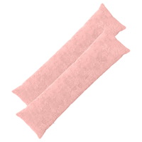 vidaXL Kuddöverdrag 2 st HEERLEN Rosa 40 x 145 cm Faux Kaninpäls