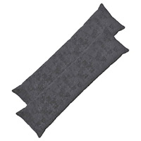 vidaXL Kuddöverdrag 2 st HEERLEN Mörkgrå 40 x 145 cm Faux Kaninpäls