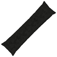 vidaXL Kuddöverdrag HEERLEN Svart 40 x 145 cm Faux Kaninpäls