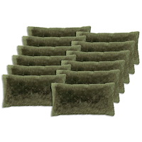 vidaXL Kuddöverdrag 12 st HEERLEN Grön 40 x 80 cm PV Fleece