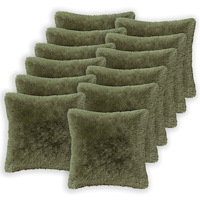 vidaXL Kuddöverdrag 12 st HEERLEN Grön 45 x 45 cm PV Fleece