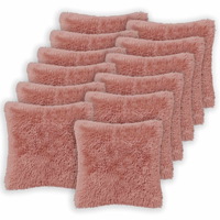 vidaXL Kuddöverdrag 12 st HEERLEN Rosa 50 x 50 cm PV Fleece