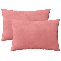 vidaXL Kuddöverdrag 2 st HEERLEN Rosa 50 x 70 cm Sammet