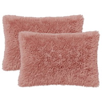 vidaXL Kuddöverdrag 2 st HEERLEN Rosa 50 x 70 cm PV Fleece