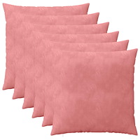 vidaXL Kuddöverdrag 6 st HEERLEN Rosa 55 x 55 cm Sammet