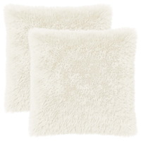 vidaXL Kuddöverdrag 2 st HEERLEN Vit 60 x 60 cm PV Fleece