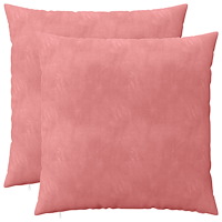 vidaXL Kuddöverdrag 2 st HEERLEN Rosa 65 x 65 cm Sammet