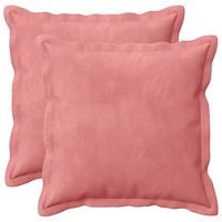 vidaXL Kuddöverdrag 2 st HOUTEN Rosa 30 x 30 cm Sammet