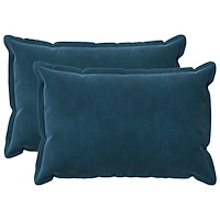 vidaXL Kuddöverdrag 2 st HOUTEN Blå 30 x 50 cm Sammet