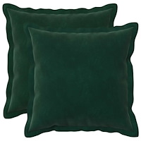 vidaXL Kuddöverdrag 2 st HOUTEN Mörkgrön 35 x 35 cm Sammet