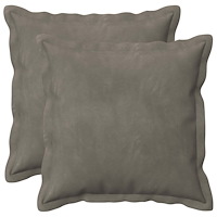 vidaXL Kuddöverdrag 2 st HOUTEN Ljusgrå 40 x 40 cm Sammet