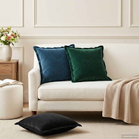 vidaXL Kuddöverdrag 6 st HOUTEN Mörkgrön 40 x 40 cm Sammet