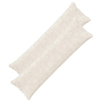 vidaXL Kuddöverdrag 2 st HOUTEN Vit 40 x 145 cm Faux Kaninpäls