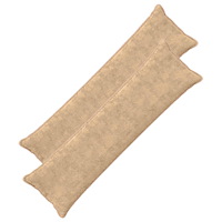 vidaXL Kuddöverdrag 2 st HOUTEN Gräddvit 40 x 145 cm Faux Kaninpäls