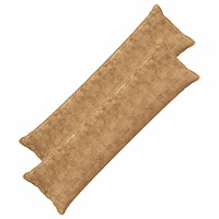 vidaXL Kuddöverdrag 2 st HOUTEN Taupe 40 x 145 cm Faux Kaninpäls
