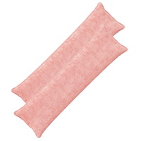 vidaXL Kuddöverdrag 2 st HOUTEN Rosa 40 x 145 cm Faux Kaninpäls