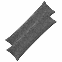 vidaXL Kuddöverdrag 2 st HOUTEN Mörkgrå 40 x 145 cm Faux Kaninpäls