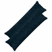 vidaXL Kuddöverdrag 2 st HOUTEN Mörkblå 40 x 145 cm Faux Kaninpäls