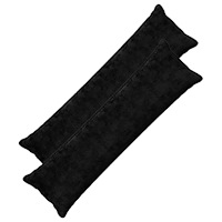 vidaXL Kuddöverdrag 2 st HOUTEN Svart 40 x 145 cm Faux Kaninpäls