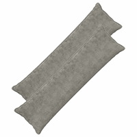 vidaXL Kuddöverdrag 2 st HOUTEN Ljusgrå 40 x 145 cm Faux Kaninpäls