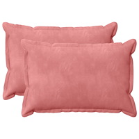 vidaXL Kuddöverdrag 2 st HOUTEN Rosa 40 x 60 cm Sammet