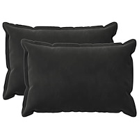 vidaXL Kuddöverdrag 2 st HOUTEN Svart 40 x 60 cm Sammet
