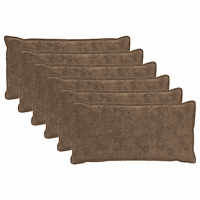 vidaXL Kuddöverdrag 6 st HOUTEN Ljusbrun 40 x 70 cm Faux Kaninpäls