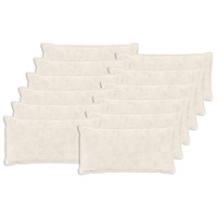 vidaXL Kuddöverdrag 12 st HOUTEN Vit 40 x 80 cm Faux Kaninpäls