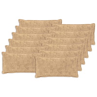 vidaXL Kuddöverdrag 12 st HOUTEN Gräddvit 40 x 80 cm Faux Kaninpäls