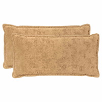 vidaXL Kuddöverdrag 2 st HOUTEN Taupe 40 x 80 cm Faux Kaninpäls