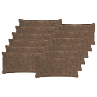 vidaXL Kuddöverdrag 12 st HOUTEN Ljusbrun 40 x 80 cm Faux Kaninpäls