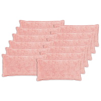 vidaXL Kuddöverdrag 12 st HOUTEN Rosa 40 x 80 cm Faux Kaninpäls